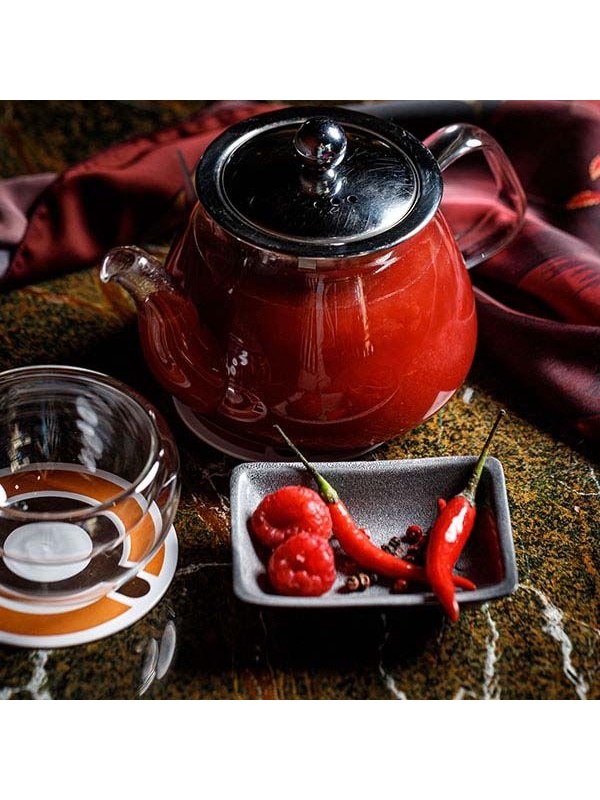 Чайник заварочный «Проотель»;термост.стекло;0,6л;D=75,H=115,L=185мм