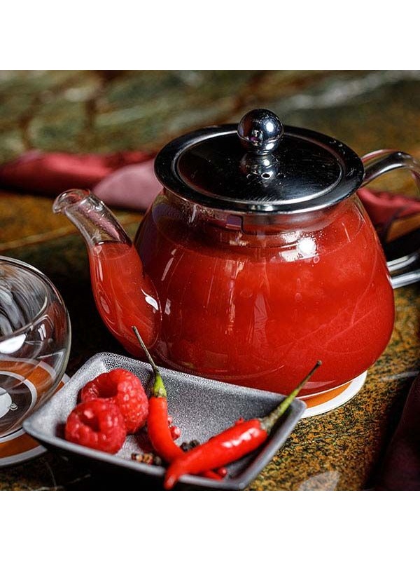 Чайник заварочный «Проотель»;термост.стекло;0,6л;D=75,H=115,L=185мм