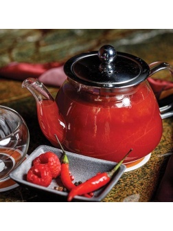 Чайник заварочный «Проотель»;термост.стекло;1л;D=79,H=125,L=220мм