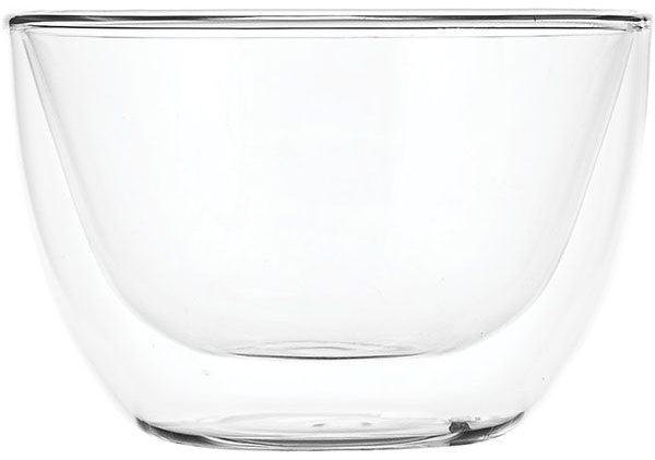 Пиала для чая «Проотель» двойные стенки;термост.стекло;230мл;D=105,H=65мм;прозр.