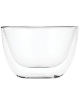 Пиала для чая «Проотель» двойные стенки;термост.стекло;230мл;D=105,H=65мм;прозр.