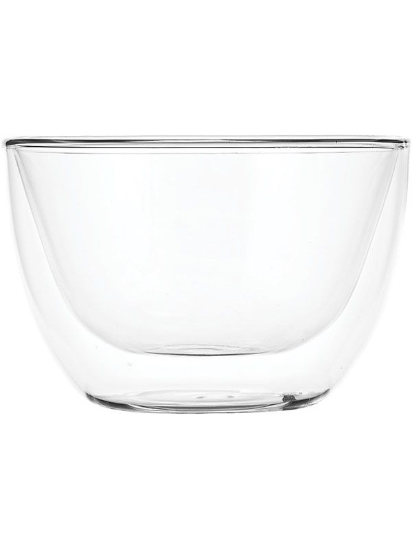 Пиала для чая «Проотель» двойные стенки;термост.стекло;230мл;D=105,H=65мм;прозр.