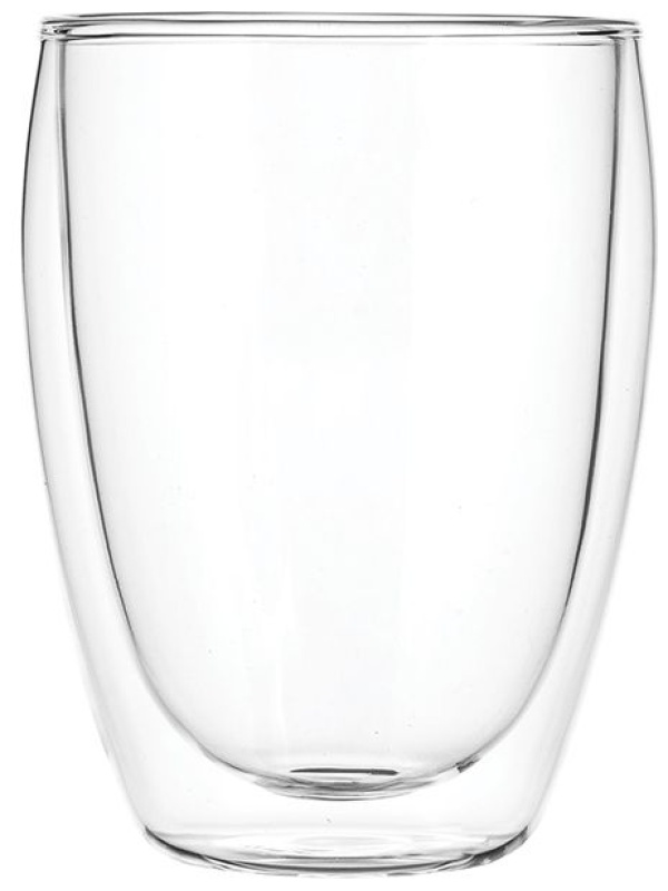 Бокал для горячих напитков «Проотель» двойные стенки;термост.стекло;350мл;D=80,H=115мм;прозр.