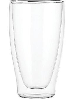 Бокал для горячих напитков «Проотель» двойные стенки;термост.стекло;380мл;D=8,H=14см;прозр.