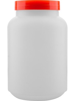 Емкость для сока «Пробар» с крышкой;полипроп.;1,8л;D=9,H=19см;белый,в ассорт.