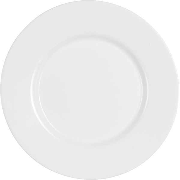 Тарелка «Эвридэй» мелкая;стекло;D=24,H=2см;белый