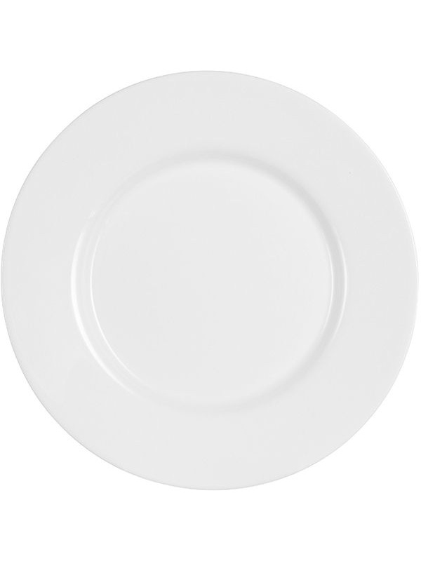 Тарелка «Эвридэй» мелкая;стекло;D=24,H=2см;белый
