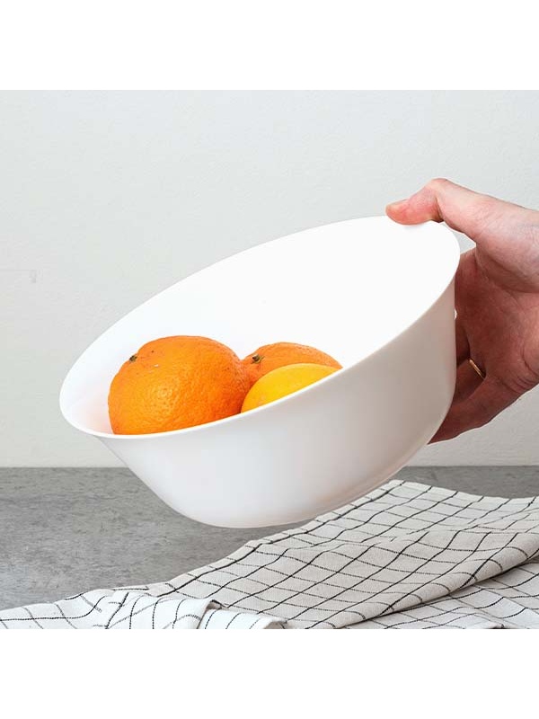 Салатник «Эвридэй»;стекло;2,35л;D=240,H=95мм;белый