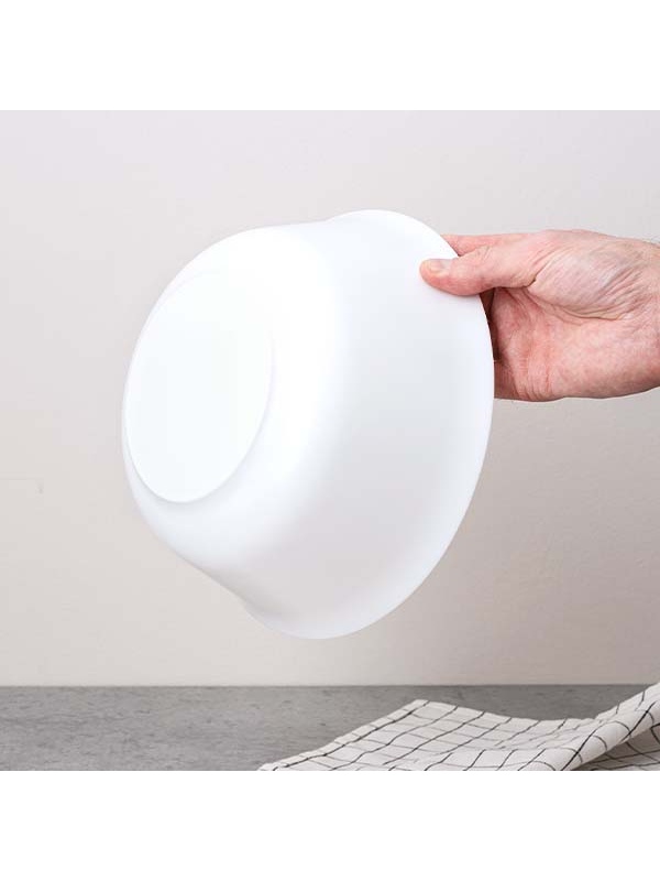 Салатник «Эвридэй»;стекло;2,35л;D=240,H=95мм;белый