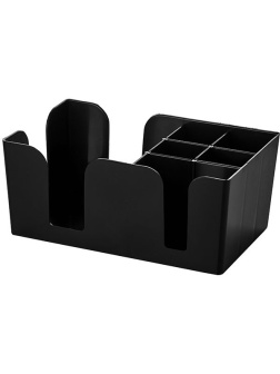 Подставка барная (5 отделений);пластик;,H=11,L=24,B=14,5см;черный