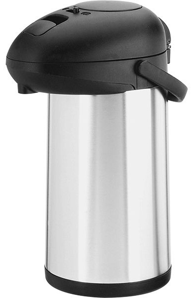 Термос с колбой;сталь,пластик;3,5л;,H=36,3,L=23,5,B=16,9см;серебрист.,черный