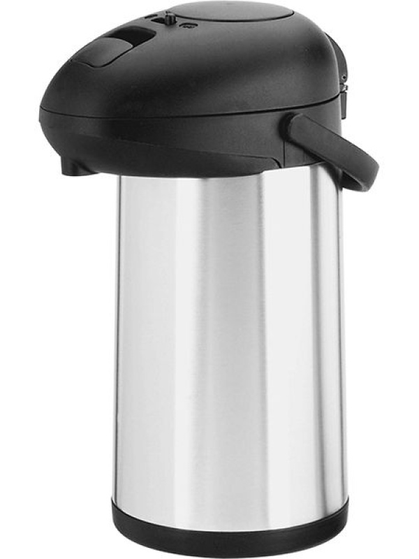 Термос с колбой;сталь,пластик;3,5л;,H=36,3,L=23,5,B=16,9см;серебрист.,черный