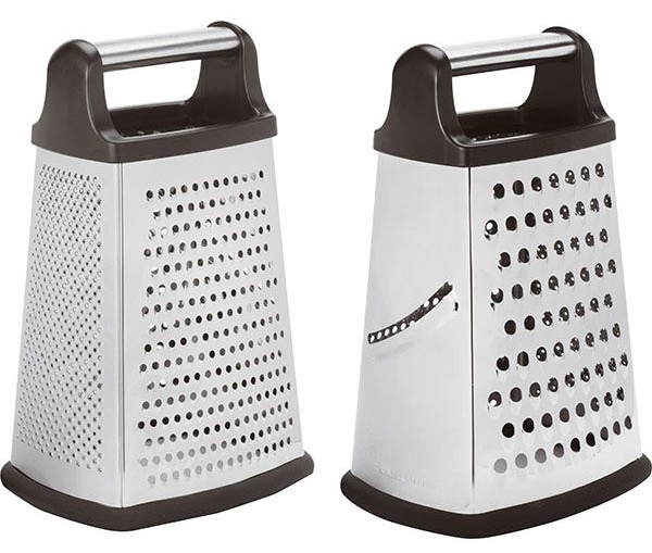 Терка 4-х сторонняя;сталь нерж.;,H=225,L=110,B=80мм;металлич.,черный