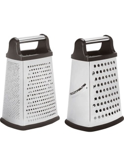 Терка 4-х сторонняя;сталь нерж.;,H=225,L=110,B=80мм;металлич.,черный