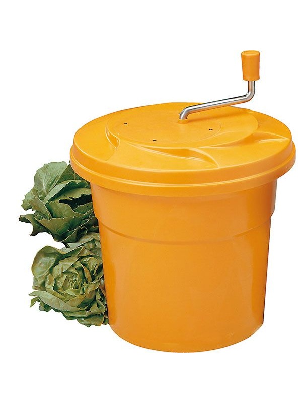 Центрифуга для сушки зелени;пластик;12л;D=33,H=44см;оранжев.