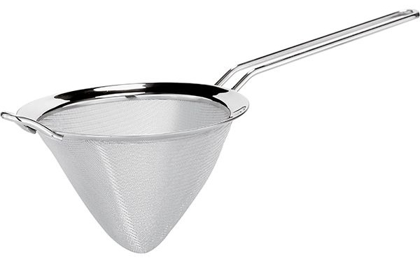 Сито-конус;сталь нерж.;D=8,H=5,L=23см;металлич.