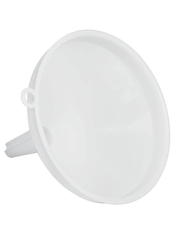 Воронка;пластик;D=14,H=14,L=16,5см;белый