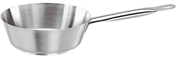 Сотейник (индукция);сталь нерж.;1,2л;D=180,H=67,L=383мм;металлич.