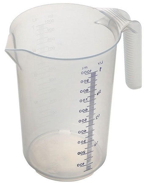 Кувшин мерный;полипроп.;1л;D=10,H=18см;прозр.