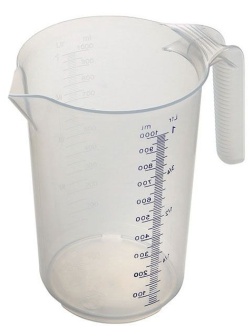 Кувшин мерный;полипроп.;1л;D=10,H=18см;прозр.