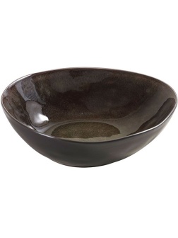 Салатник «Пьюр»;керамика;0,7л;D=200,H=55,B=170мм;серый