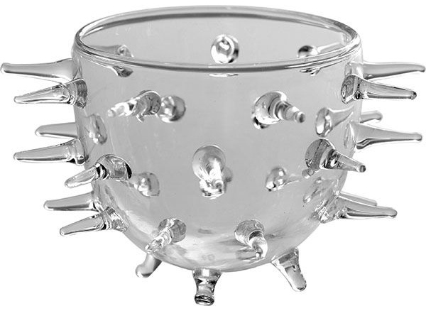 Салатник с шипами;стекло;D=70,H=65мм