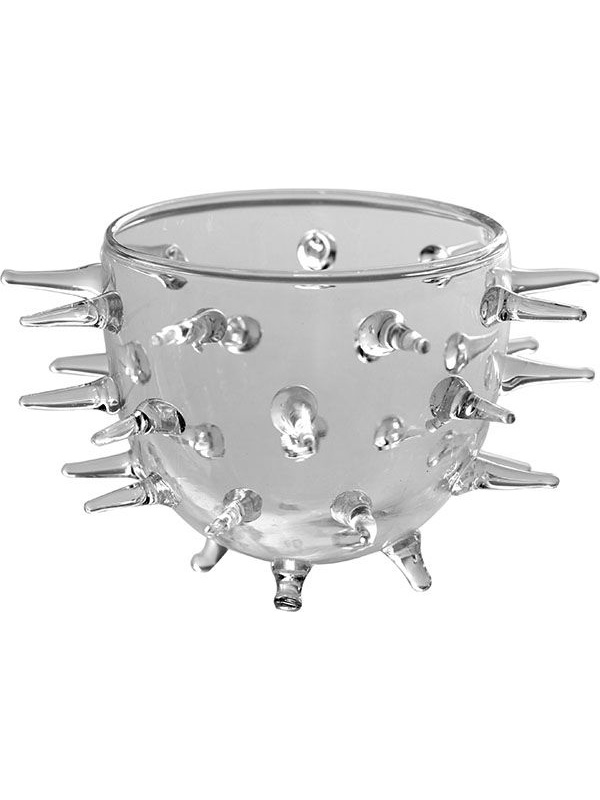 Салатник с шипами;стекло;D=70,H=65мм