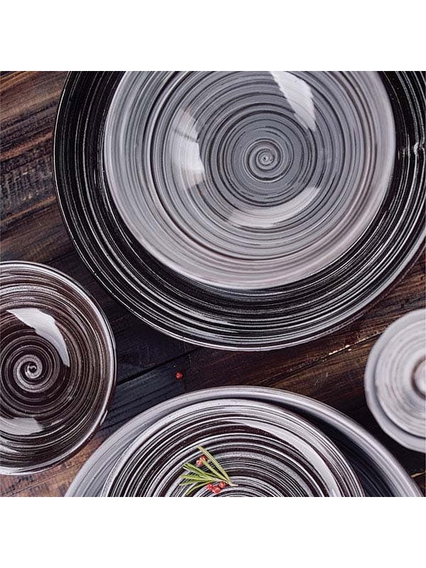 Салатник «Пинки»;керамика;300мл;D=135,H=55мм;серый