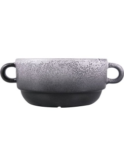 Чашка бульонная «Млечный путь»;фарфор;300мл;D=115,H=55мм;черный,серый