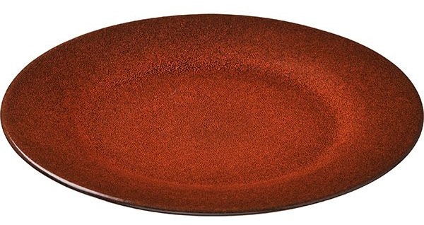 Тарелка «Млечный путь оранжевый»;фарфор;D=24,H=2см;оранжев.,черный