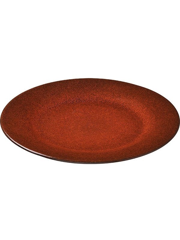 Тарелка «Млечный путь оранжевый»;фарфор;D=24,H=2см;оранжев.,черный