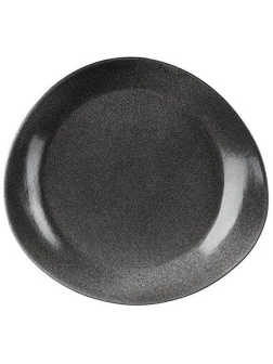 Тарелка «Млечный путь»;фарфор;,H=3,L=32,B=29см;черный,серый