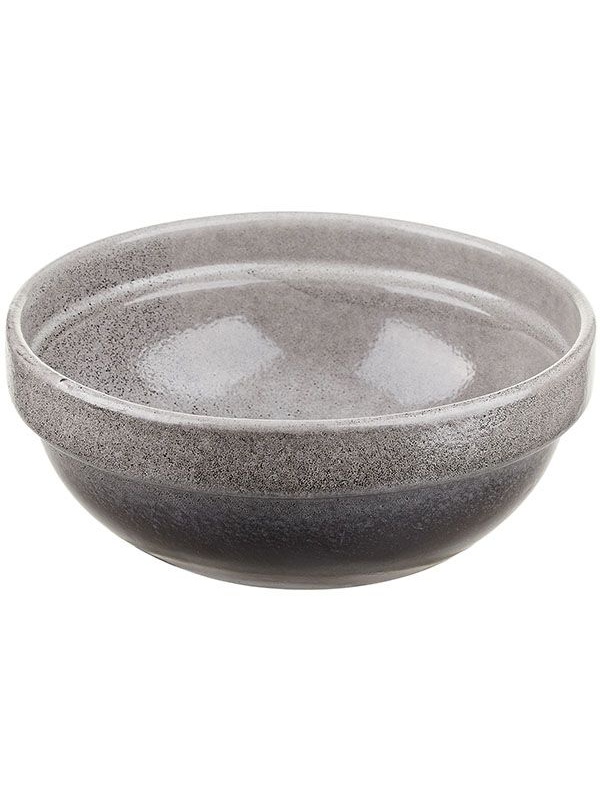 Тарелка глубокая «Млечный путь»;фарфор;0,6л;D=155,H=60мм;черный,серый