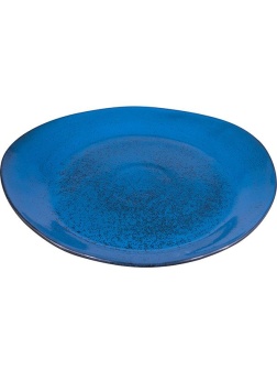 Тарелка «Млечный путь голубой»;фарфор;,H=3,L=32,B=29см;голуб.,черный