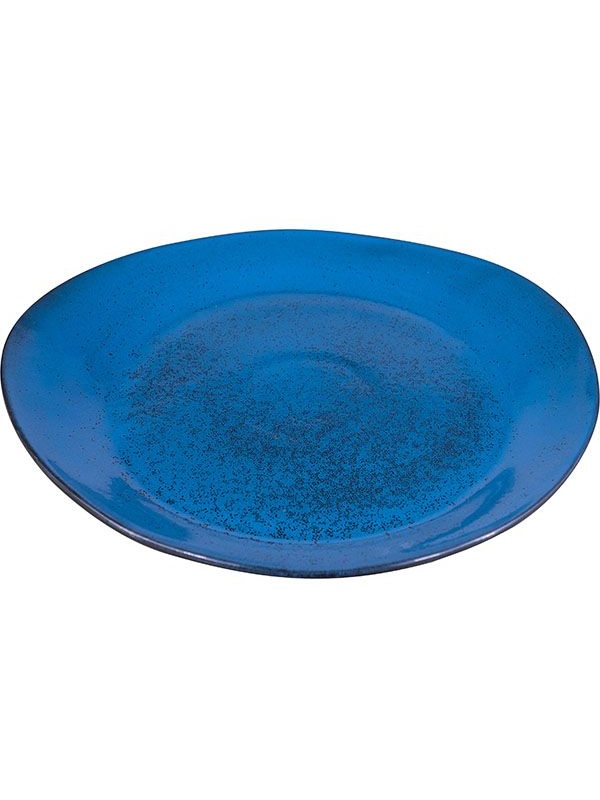 Тарелка «Млечный путь голубой»;фарфор;,H=3,L=32,B=29см;голуб.,черный