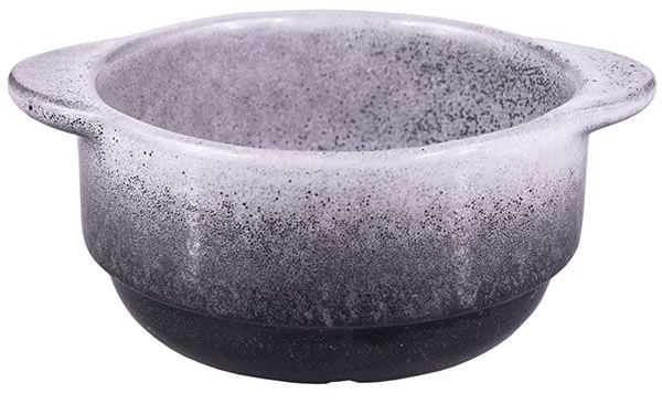 Чашка бульонная «Млечный путь»;фарфор;300мл;D=115,H=55мм;черный,серый!