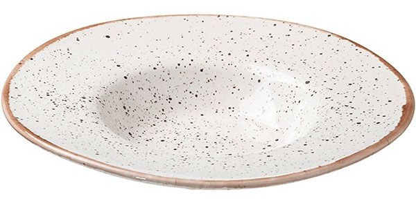 Тарелка для пасты «Пунто Бьянка»;фарфор;0,5л;D=310,H=55мм;белый,черный