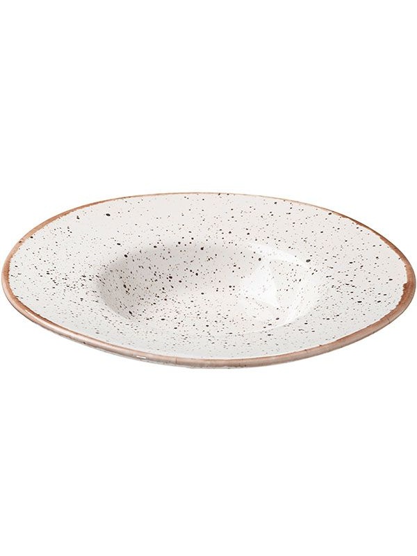 Тарелка для пасты «Пунто Бьянка»;фарфор;0,5л;D=310,H=55мм;белый,черный