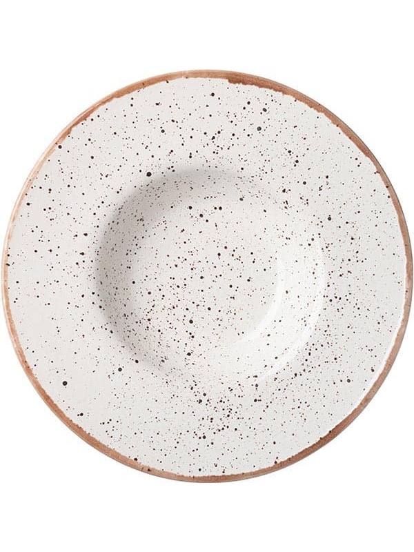 Тарелка для пасты «Пунто Бьянка»;фарфор;0,5л;D=310,H=55мм;белый,черный