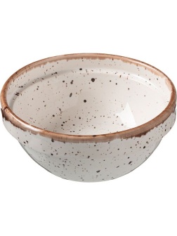 Салатник «Пунто Бьянка»;фарфор;300мл;D=125,H=55мм;белый,черный