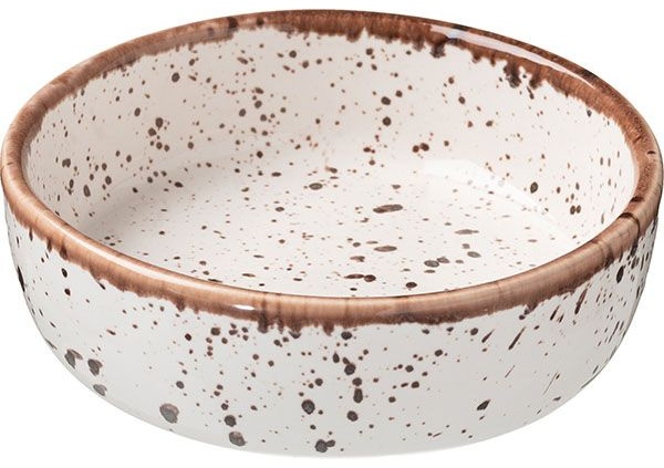 Салатник «Пунто Бьянка»;фарфор;250мл;D=13,H=4см;белый,черный