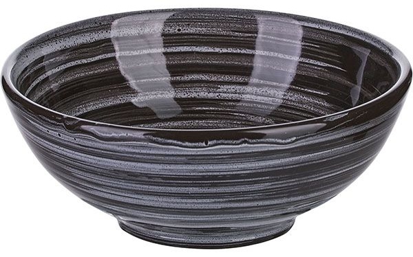 Салатник «Маренго»;керамика;300мл;D=135,H=55мм;черный,серый