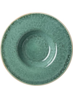 Тарелка для пасты «Эрбосо Реативо»;фарфор;0,5л;D=31,H=5см;бирюз.,бежев.