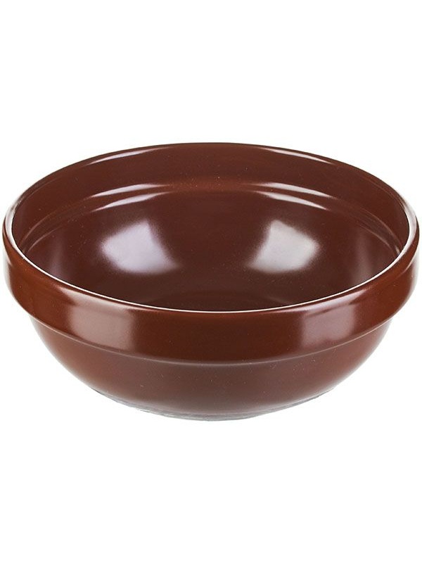 Салатник «Шоколад»;фарфор;0,6л;D=155,H=60мм;тем.корич.
