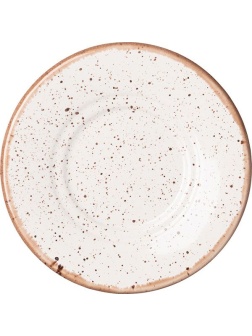 Блюдце «Пунто Бьянка» универсальное;фарфор;D=150/70,H=11мм;белый,черный