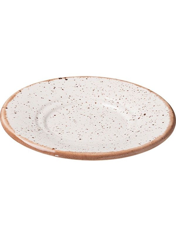 Блюдце «Пунто Бьянка» универсальное;фарфор;D=150/70,H=11мм;белый,черный