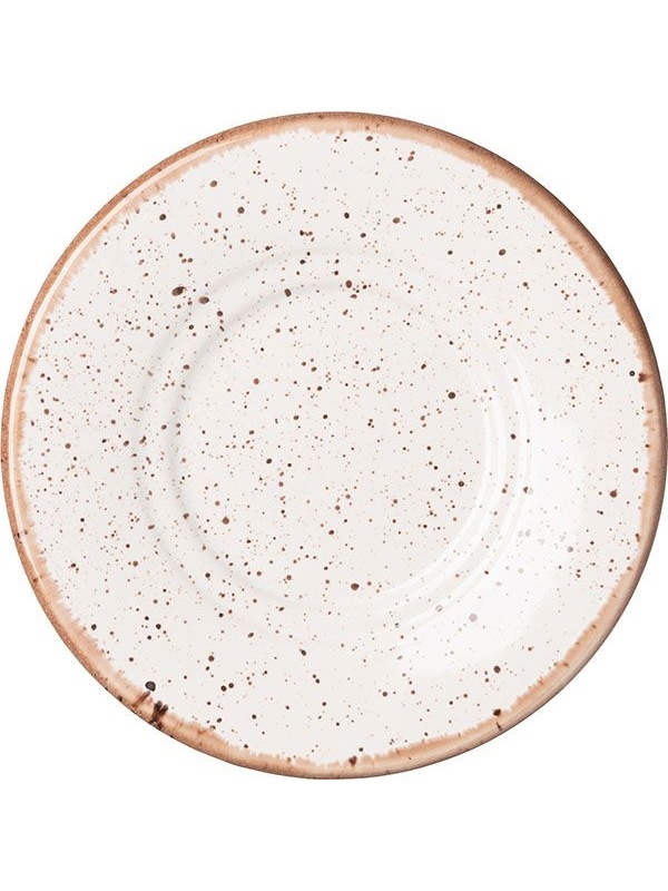 Блюдце «Пунто Бьянка» универсальное;фарфор;D=150/70,H=11мм;белый,черный