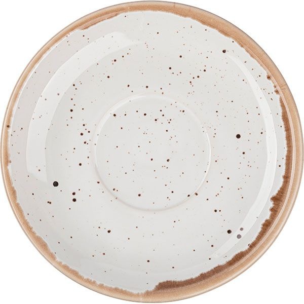 Блюдце «Пунто Бьянка»;фарфор;D=150,H=25мм;белый,черный