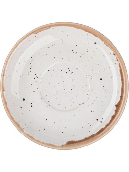 Блюдце «Пунто Бьянка»;фарфор;D=150,H=25мм;белый,черный