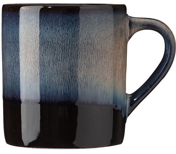 Кружка «Пати»;фарфор;350мл;D=90,H=100,L=115мм;серый,синий